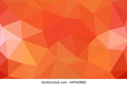Light red polygonal illustration, which consist of triangles. Triangular design for your business. Creative geometric background in Origami style with gradient.