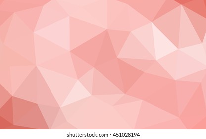 Light red polygonal illustration, which consist of triangles. Triangular design for your business. Creative geometric background in Origami style with gradient.
