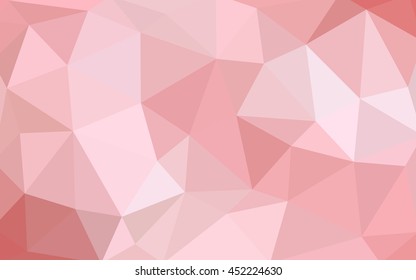 Light red polygonal illustration, which consist of triangles. 