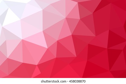 Light red polygonal illustration, which consist of triangles. Triangular design for your business. Creative geometric background in Origami style with gradient.