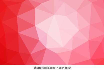 Light red polygonal illustration, which consist of triangles. Triangular design for your business. Creative geometric background in Origami style with gradient.