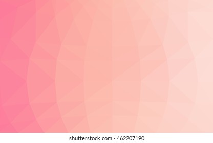 Light red polygonal illustration, which consist of triangles. Triangular design for your business. Creative geometric background in Origami style with gradient.