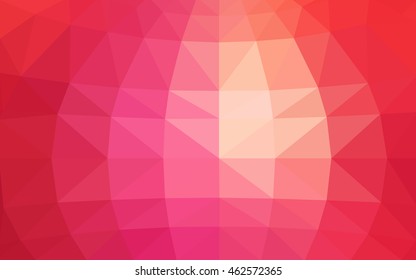 Light red polygonal illustration, which consist of triangles. Triangular design for your business. Creative geometric background in Origami style with gradient.