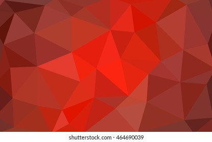 Light red polygonal illustration, which consist of triangles. Triangular design for your business. Creative geometric background in Origami style with gradient.