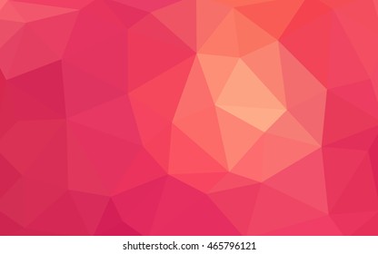 Light red polygonal illustration, which consist of triangles. Triangular design for your business. Creative geometric background in Origami style with gradient.