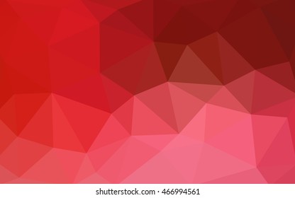 Light red polygonal illustration, which consist of triangles. Triangular design for your business. Creative geometric background in Origami style with gradient.