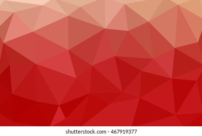 Light red polygonal illustration, which consist of triangles. Triangular design for your business. Creative geometric background in Origami style with gradient.
