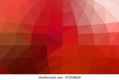 Light red polygonal illustration, which consist of triangles. Triangular design for your business. Creative geometric background in Origami style with gradient.