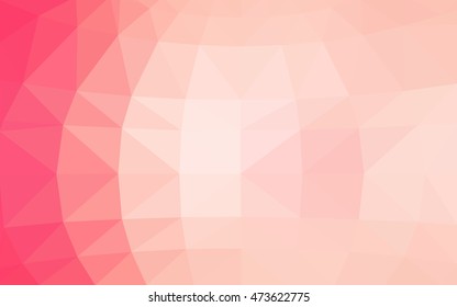 Light red polygonal illustration, which consist of triangles. Triangular design for your business. Creative geometric background in Origami style with gradient.