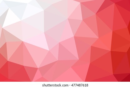 Light red polygonal illustration, which consist of triangles. Triangular design for your business. Creative geometric background in Origami style with gradient.