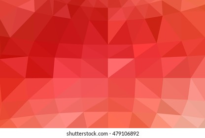 Light red polygonal illustration, which consist of triangles. Triangular design for your business. Creative geometric background in Origami style with gradient.