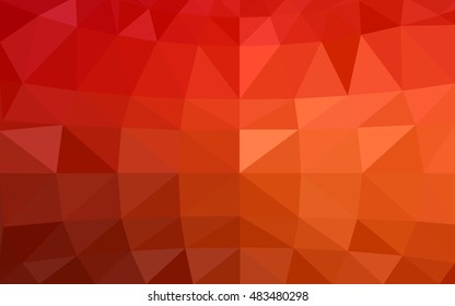 Light red polygonal illustration, which consist of triangles. Triangular design for your business. Creative geometric background in Origami style with gradient.
