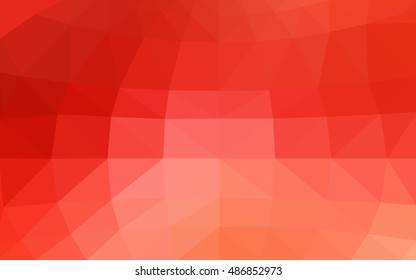 Light red polygonal illustration, which consist of triangles. Triangular design for your business. Creative geometric background in Origami style with gradient.