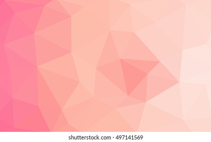 Light red polygonal illustration, which consist of triangles. Triangular design for your business. Creative geometric background in Origami style with gradient.