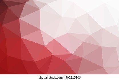 Light red polygonal illustration, which consist of triangles. Triangular design for your business. Creative geometric background in Origami style with gradient.