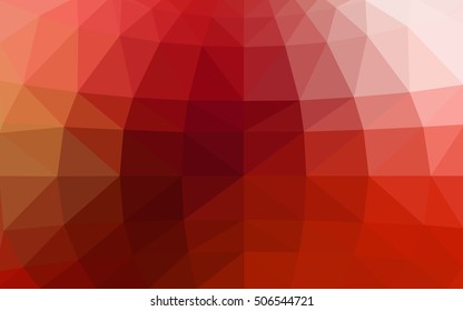 Light red polygonal illustration, which consist of triangles. Triangular design for your business. Creative geometric background in Origami style with gradient.