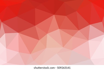 Light red polygonal illustration, which consist of triangles. Triangular design for your business. Creative geometric background in Origami style with gradient.