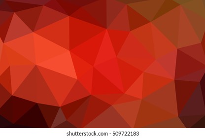 Light red polygonal illustration, which consist of triangles. Triangular design for your business. Creative geometric background in Origami style with gradient.