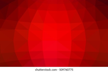 Light red polygonal illustration, which consist of triangles. Triangular design for your business. Creative geometric background in Origami style with gradient.