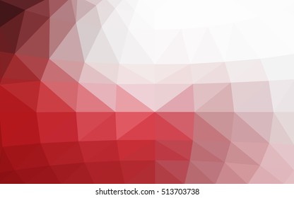 Light red polygonal illustration, which consist of triangles. Triangular design for your business. Creative geometric background in Origami style with gradient.