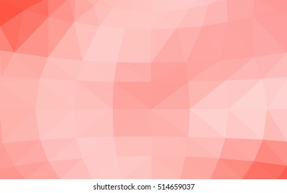 Light red polygonal illustration, which consist of triangles. Triangular design for your business. Creative geometric background in Origami style with gradient.
