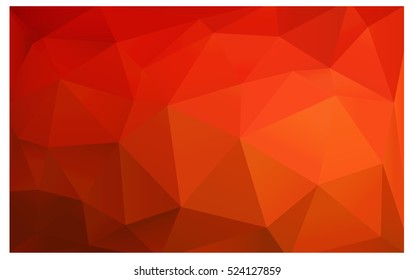 Light Red polygonal illustration, which consist of triangles. Triangular design for your business. Creative geometric background in Origami style with gradient