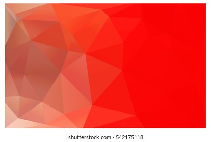 Light Red polygonal illustration, which consist of triangles. Triangular design for your business. Creative geometric background in Origami style with gradient