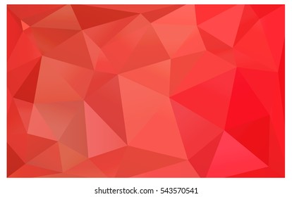 Light Red polygonal illustration, which consist of triangles. Triangular design for your business. Creative geometric background in Origami style with gradient