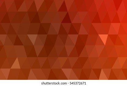 Light Red polygonal illustration, which consist of triangles. Triangular design for your business. Creative geometric background in Origami style with gradient