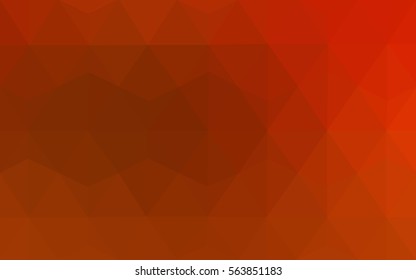 Light Red polygonal illustration, which consist of triangles. Triangular pattern for your business design. Geometric background in Origami style with gradient. 