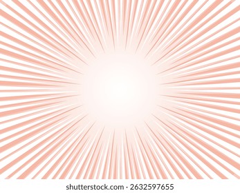 Light red pop concentrated line background material