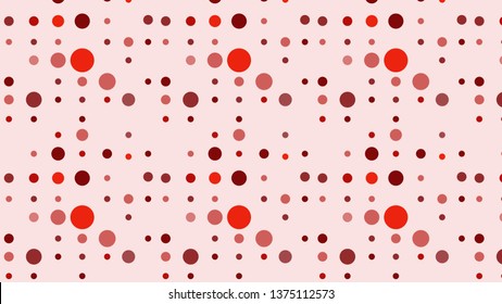 Light Red Random Scattered Dots Pattern