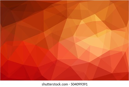 Light red shining triangular background. Triangular geometric sample with gradient.  Brand-new style for your business design.