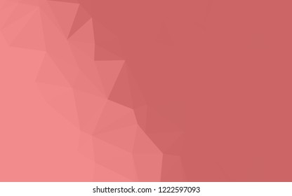 Light Red triangular low poly, Mosaic pattern Background, Vector illustration graphic, Creative Origami style with gradient