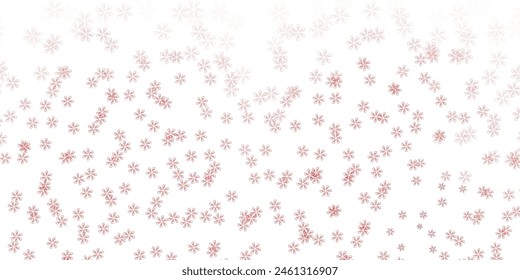 Light red vector abstract backdrop with leaves. Shining colored illustration with leaves in doodle style. Colorful pattern for spring parties.