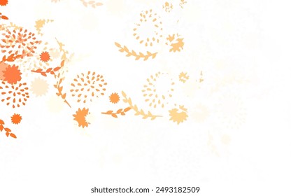 Light Red vector abstract backdrop with flowers, roses. Brand new colored illustration with flowers. A new texture for your wallpaper design.