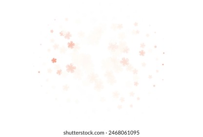 Light Red vector abstract background with flowers. Sketchy doodle flowers on white background. The best design for your business.