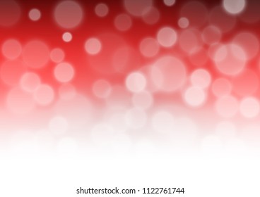 Light Red vector abstract bokeh pattern. Creative illustration in halftone style with gradient. A completely new design for your business.