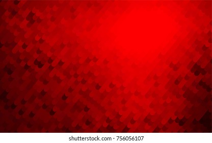 Light Red vector abstract cambered pattern. Geometric illustration in Origami style with gradient.  The textured pattern can be used for background.