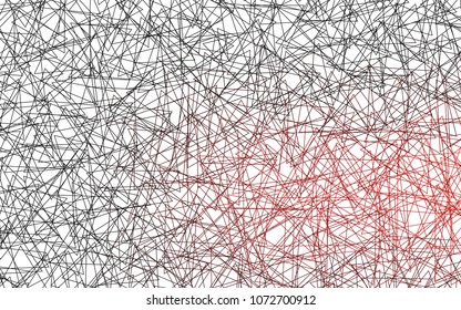 Light Red vector abstract colorful background, which consist of triangles. Pattern with colored triangles on white background.