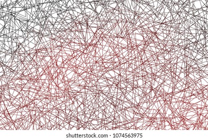Light Red vector abstract colorful background, which consist of triangles. Pattern with colored triangles on white background.