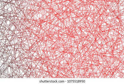 Light Red vector abstract colorful background, which consist of triangles. Pattern with colored triangles on white background.