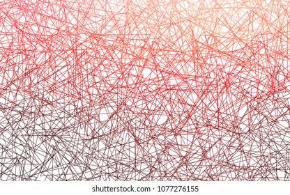Light Red vector abstract colorful background, which consist of triangles. Pattern with colored triangles on white background.