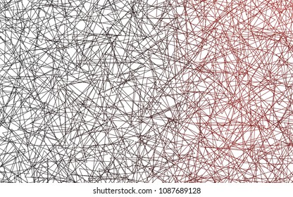 Light Red vector abstract colorful background, which consist of triangles. Pattern with colored triangles on white background.