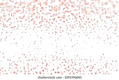Light Red vector abstract colorful background, which consist of triangles. Pattern with colored triangles on white background.