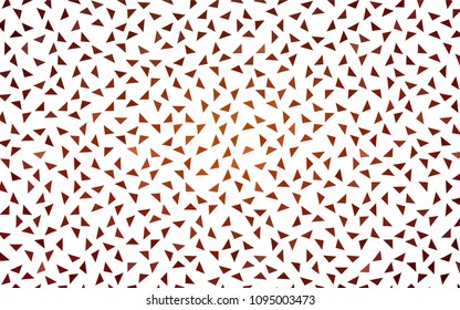 Light Red vector abstract colorful background, which consist of triangles. Pattern with colored triangles on white background.