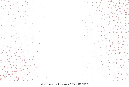 Light Red vector abstract colorful background, which consist of triangles. Pattern with colored triangles on white background.