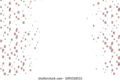 Light Red vector abstract colorful background, which consist of triangles. Pattern with colored triangles on white background.