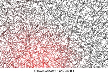 Light Red vector abstract colorful background, which consist of triangles. Pattern with colored triangles on white background.
