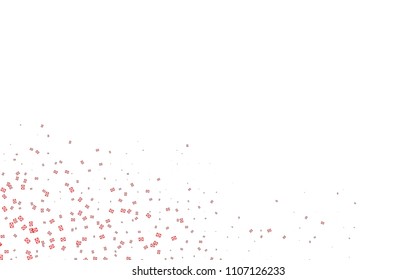Light Red vector abstract colorful background, which consist of triangles. Pattern with colored triangles on white background.
